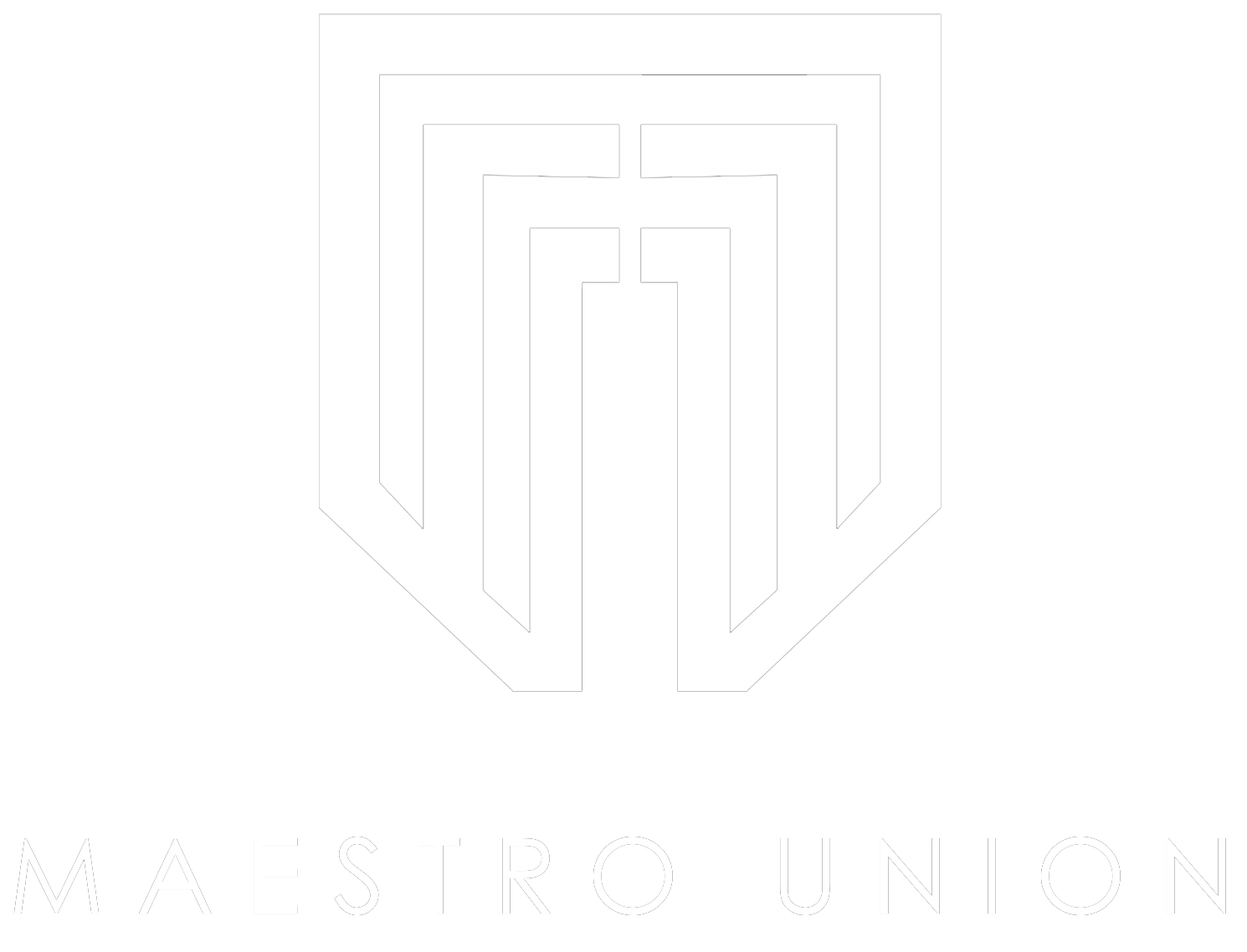 Maestro Union white logo 2022